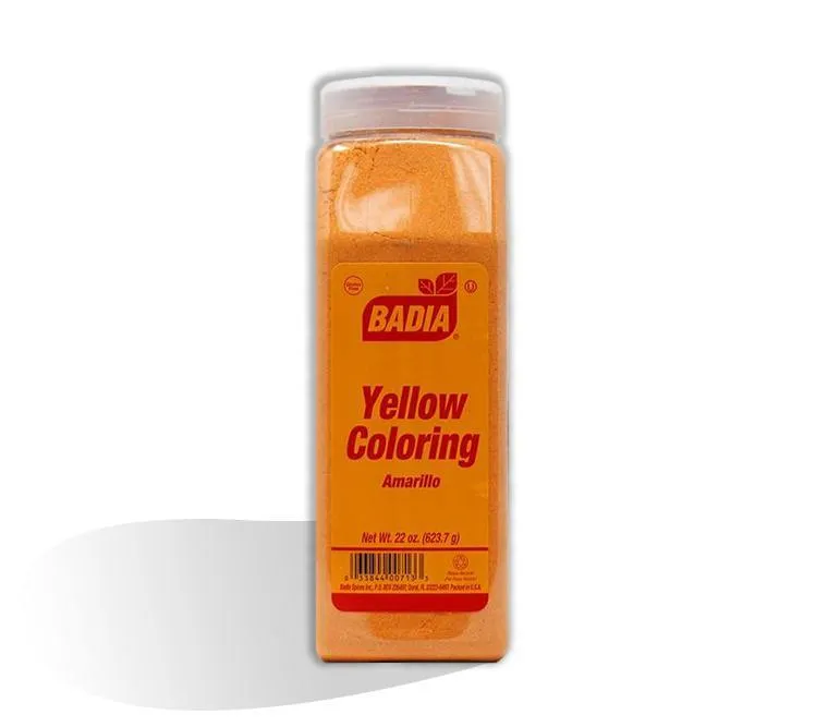 Badia Condimento Colorante Amarillo en Polvo 623.7 gr