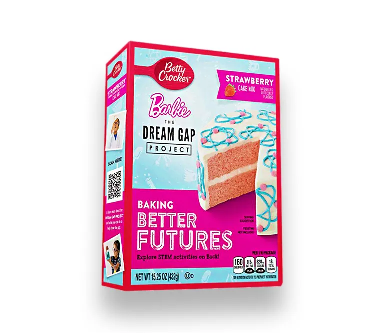 Betty Crocker Barbie Mezcla Para Torta Sabor a Fresa 432 gr