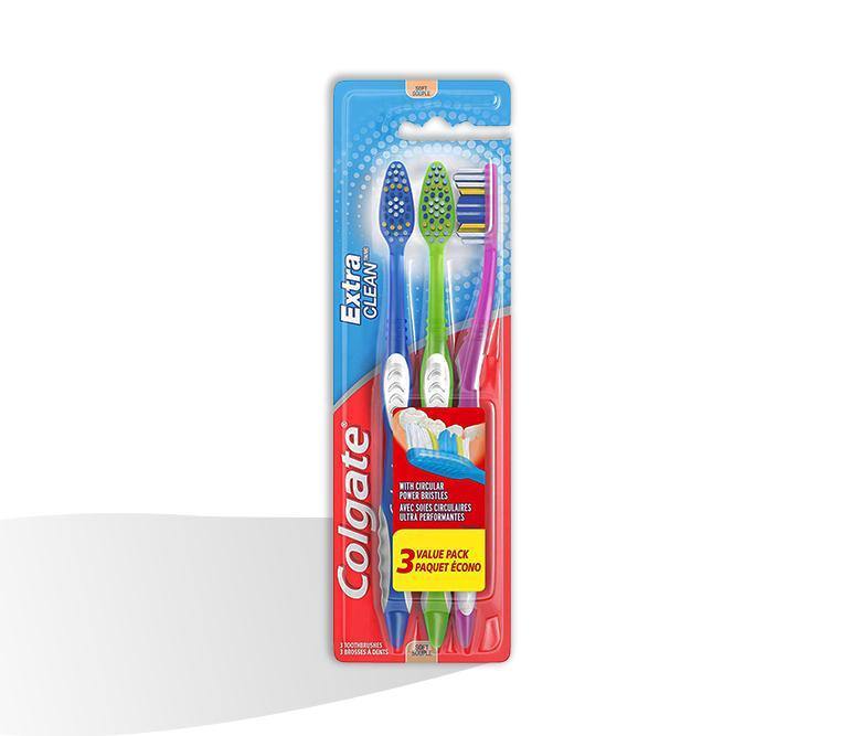 Colgate Extra Clean Cepillo Dental 3 Unidades