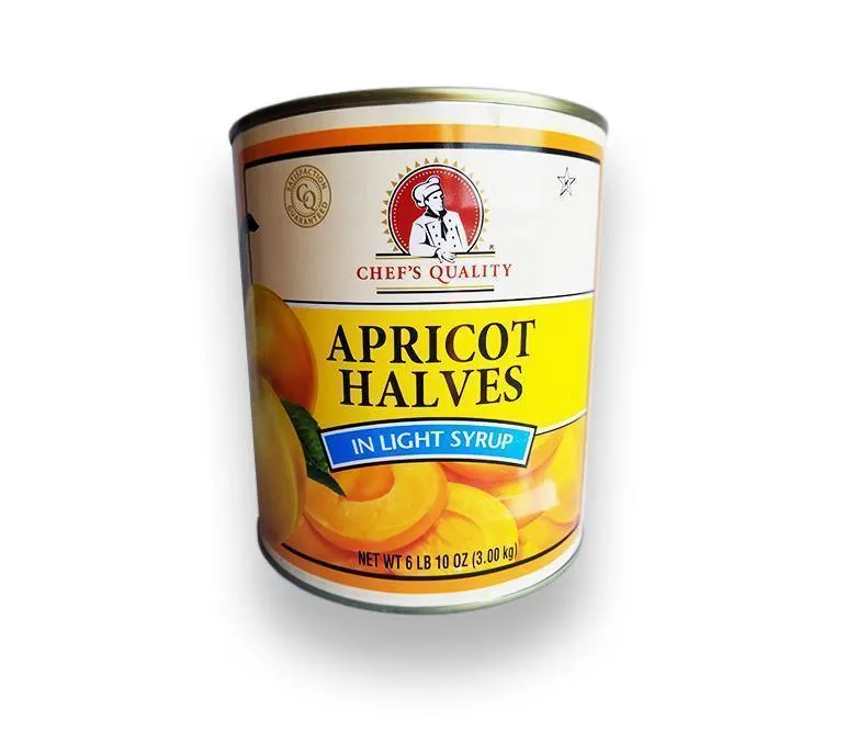 Chef’s Quality Albaricoque en Almibar 3 kg