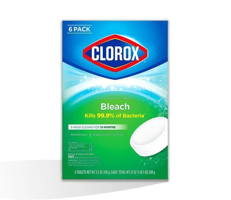 Clorox Tableta Ultra Limpieza para Pocetas 6 unidades 600 gr