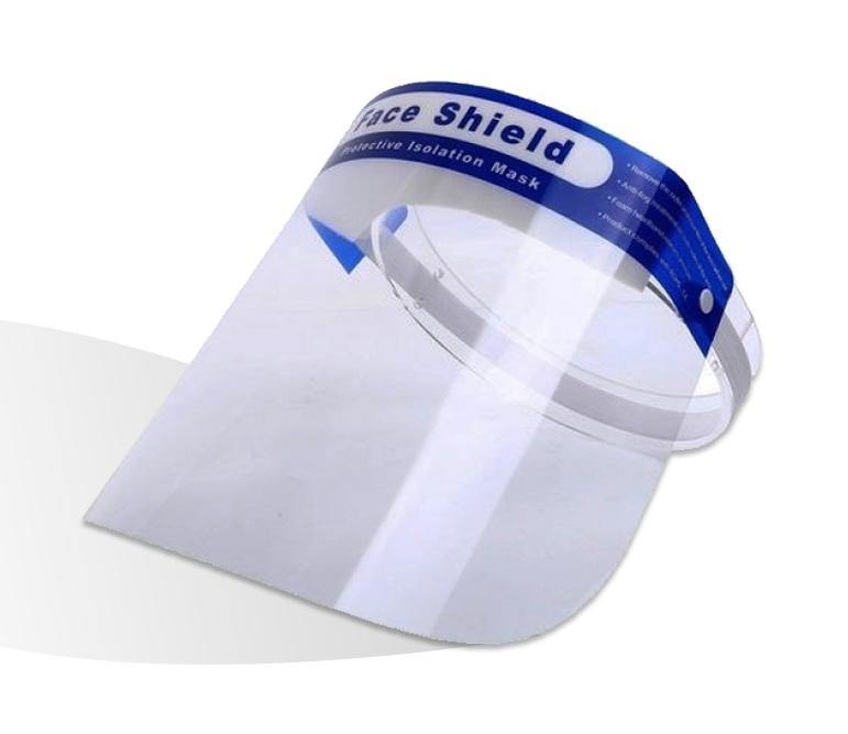 ICU Protector Facial Escudo Transparente con Banda Elástica Ajustable