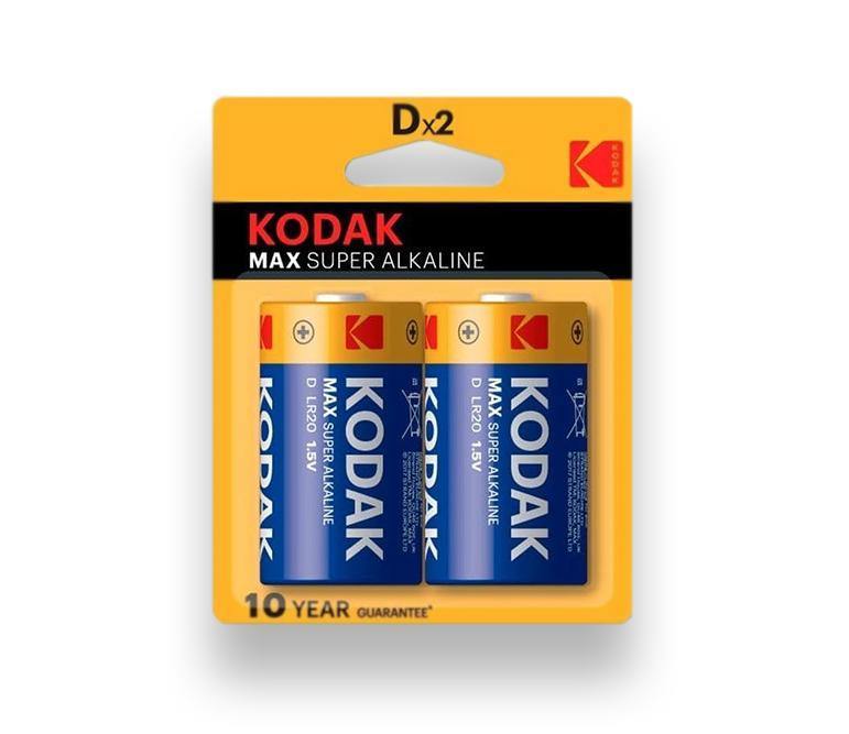 Kodak Pila D2 Alkalina 2 Unidades (4*12*2)