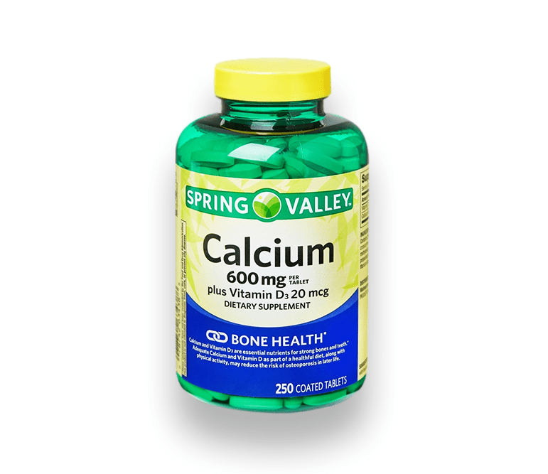 Spring Valley Calcio 600 mg con Vitamina D3 20 mcg 250 Tabletas