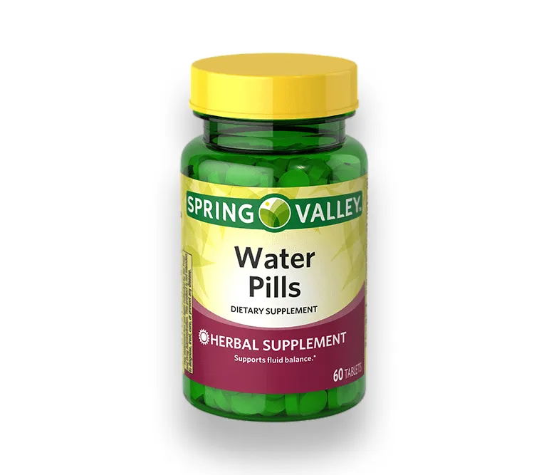 Spring Valley Pastilla de Agua para Soporte del Equilibrio de Fluidos 60 Tabletas