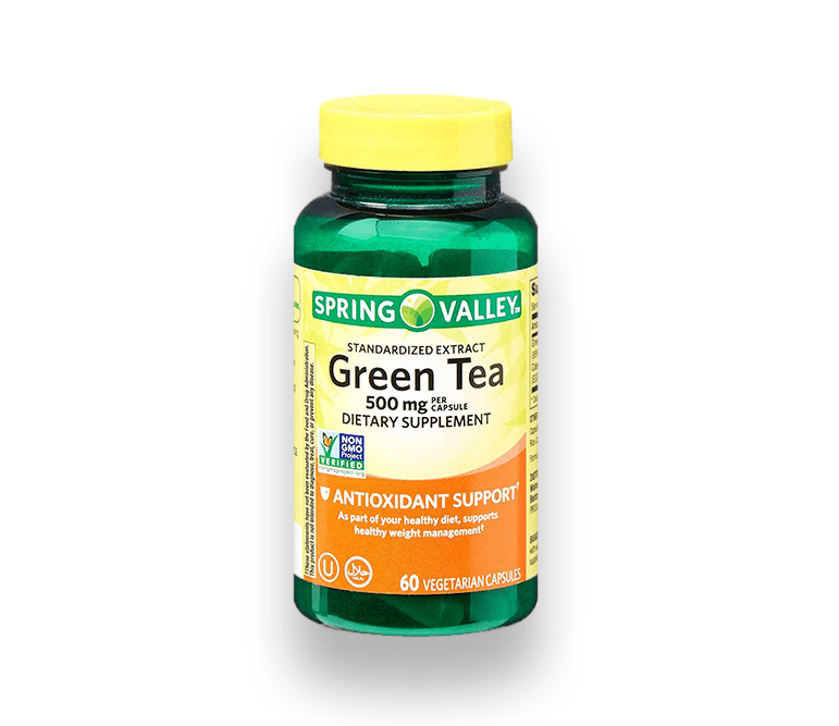 Spring Valley Green Tea Antioxidante 500 mg 60 Capsulas