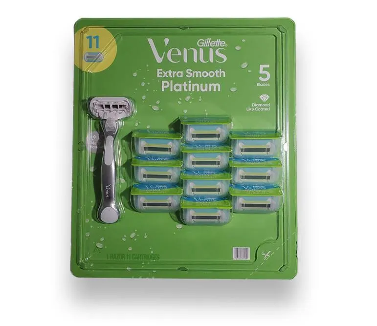 '@ Gillette Venus Platinum 1 Maquina de Afeitar para Mujer 5 Hojillas + 10 Cartuchos Repuestos