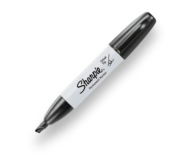 Sharpie Marcador Punta Gruesa Color Negro Tinta Permanente